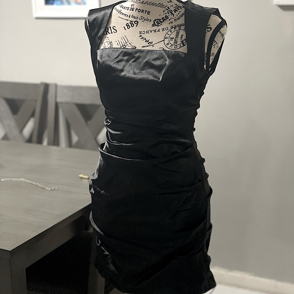 Black mini dress